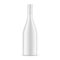 Blank ceramic wine bottle mockup isolated