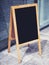 Blank Chalkboard menu stand shop restaurant