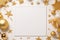 Blank Christmas card: festive mockup design