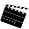 Blank clapperboard