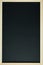 blank clean new chalkboard in wooden frame, blackboard for education