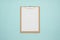 Blank clipboard mock up on pastel color background