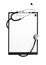 Blank clipboard with modern stethoscope, space for messages