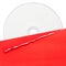 Blank compact disc with red cover