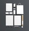 Blank corporate identity elements