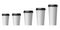 Blank disposable cup with cover, Extra, Small, Medium, Large