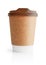 Blank disposable takeaway coffee cup