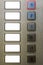 Blank Elevator Keypad Buttons Floors -2 to 3 Labels Background