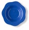 Blank and empty blue dish