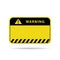 Blank and empty warning sign design vector