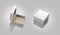 Blank Empty White Jewelry Box For Mockup isolated