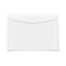 Blank envelope on white background.