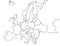 Blank Europe map