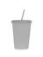 Blank fast food drinking cup isoleted on white, Clipping Paths