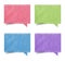 Blank film strip speech bubbles recycled paper