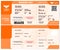 Blank Flight Airline Ticket