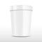 Blank food plastic container