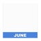 A blank form for making a calendar.  June