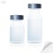 Blank glass medical bottle, 3d realistic medical equipment.
