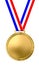 Blank gold medal