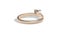 Blank gold ring with diamond mockup lying, looped rotation