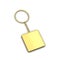 Blank golden keychain mockup