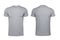 Blank gray t-shirt isolated on white background