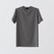 Blank Gray Textile Tshirt Isolated Center White Empty Background.Mockup Highly Detailed Texture Materials.Clear Label
