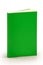 Blank green book cover with clipping path