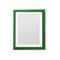 Blank green photo frame mockup - empty rectangle border