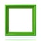 Blank green picture frame template