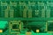 Blank green printed circuit board (PCB)