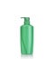 Blank green pump plastic bottle used for shampoo or soap. Studio