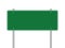 Blank green traffic road sign on a white background