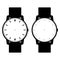 Blank hand watch face vector on white background