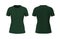 Blank henley t-shirt mockup, front and back views