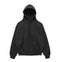 Blank hoodie sweatshirt color black front view