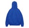 Blank hoodie sweatshirt color blue back view