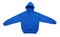 Blank hoodie sweatshirt color blue front view