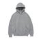 blank hoodie sweatshirt color grey front view