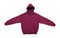 Blank hoodie sweatshirt color maroon front view