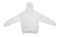 Blank hoodie sweatshirt color white back view