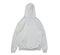 blank hoodie sweatshirt color white back view