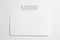 Blank horizontal photo frame 10 x 15 size with soft shadows  and scotch tape isolated on white paper background as template for