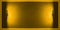 A blank for inserting information. Yellow texture background in a horizontal frame with lighting fixtures on the sides.