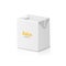 Blank juice carton branding box. Juice or milk cardboard package. Drink small box illustration