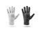 Blank knitted winter gloves mockup set, black and white