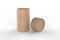 Blank Kraft Paper Push Up Tube Packaging For Branding. 3d render illustration.