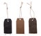 Blank leather tags