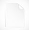 Blank letter paper icon